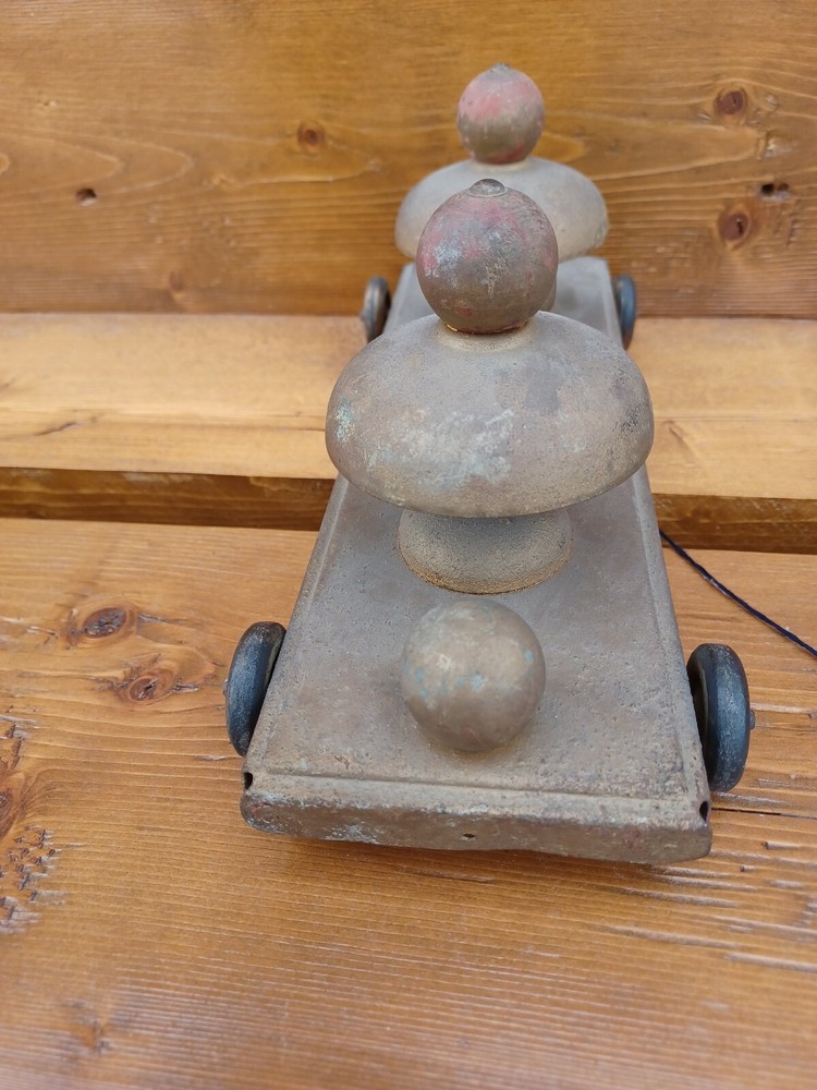 Antique Two Bell Pull Toy Works