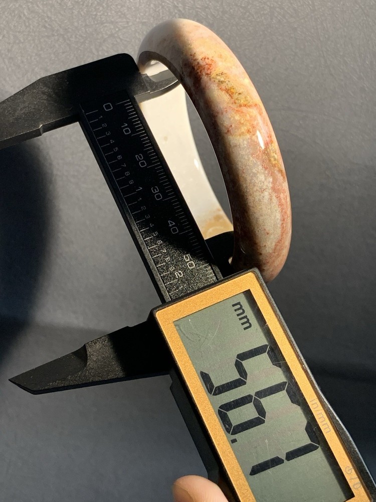 56.7mm Rare Natural Multi Soft Color Marine Jasper Bangle