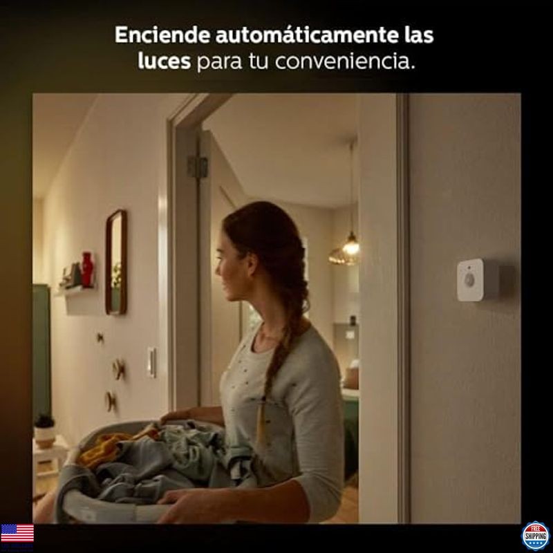 Philips Hue Indoor Motion Sensor - Smart Lighting (Requires Hue Hub, Easy Setup)