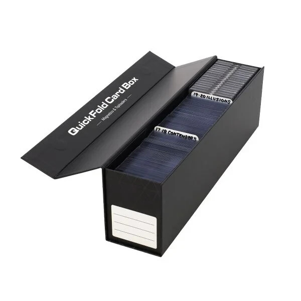 BCW Trading Card Storage Boxes- Magnetics Closure Fits Top Loader Quick Fold Box