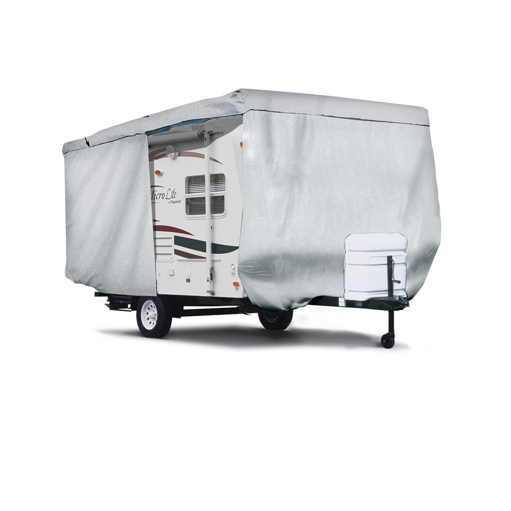 ShieldAll™ Taxa Mantis 19 Travel Trailer Camper Cover W/ Zipper Door Access