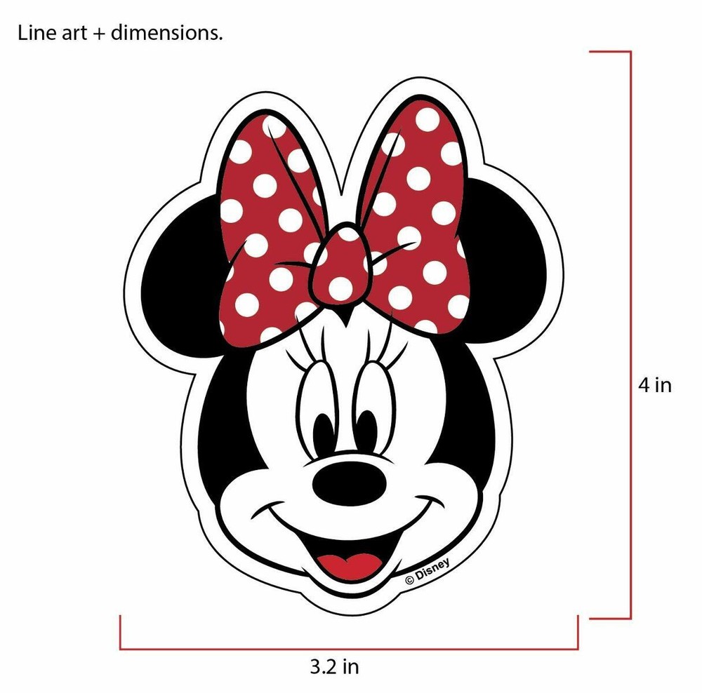 Chroma Graphics Minnie Mouse Aluminum Decal