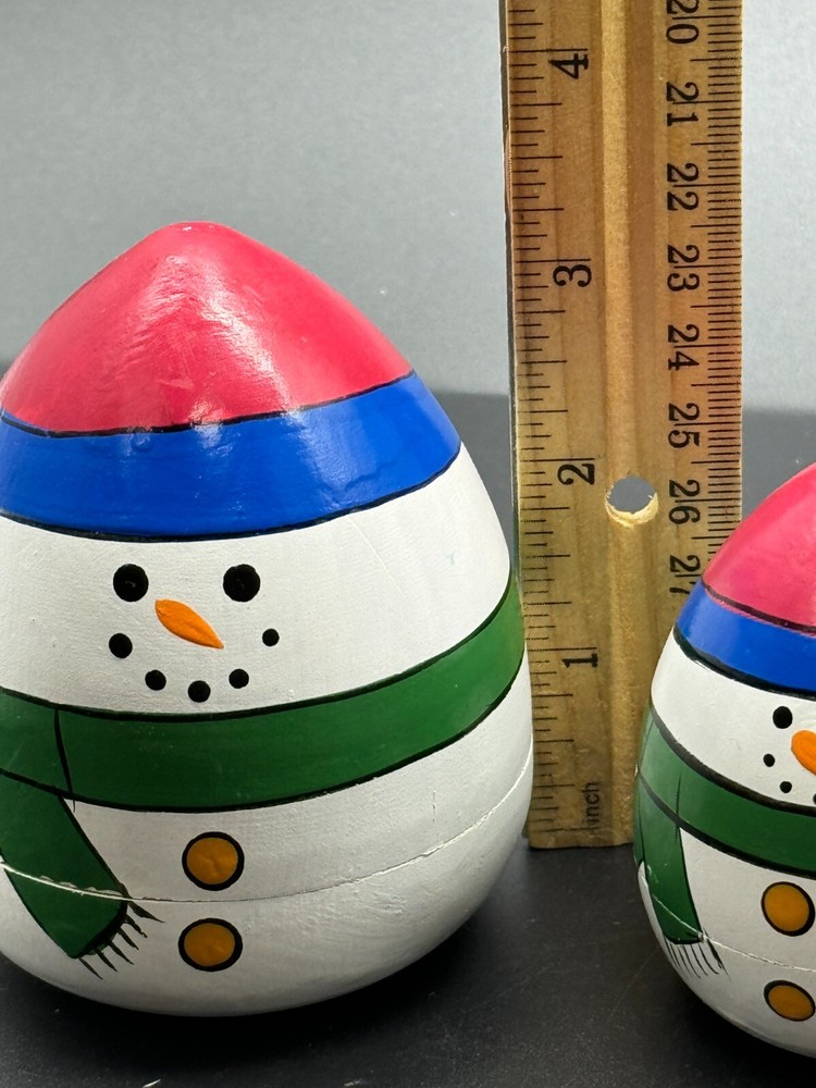 Vintage Nesting snowman Set