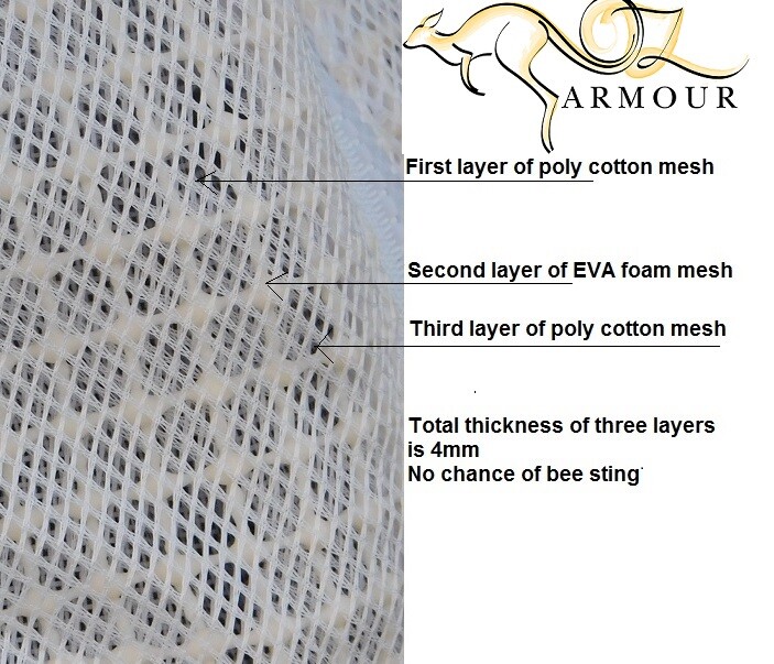 OZ ARMOUR BEEKEEPING SUIT PREMIUM VENTILATED THREE LAYER MESH ULTRA COOL