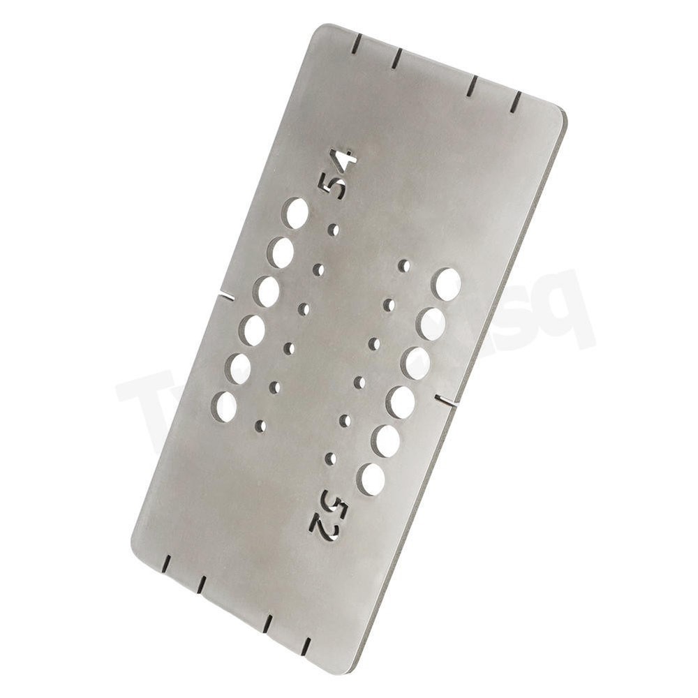 For Guitar String Through Drilling and Fitting Ferrules Drilling Guide Template