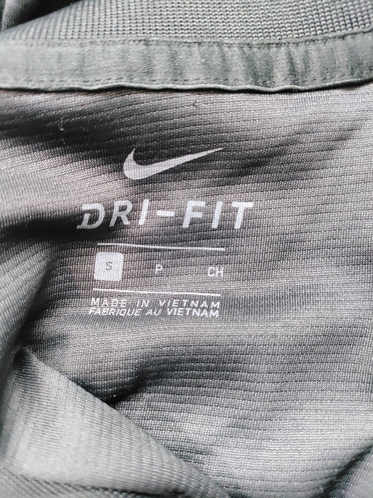 Nike Men's Polo S Grey 100% Polyester Collared Basic