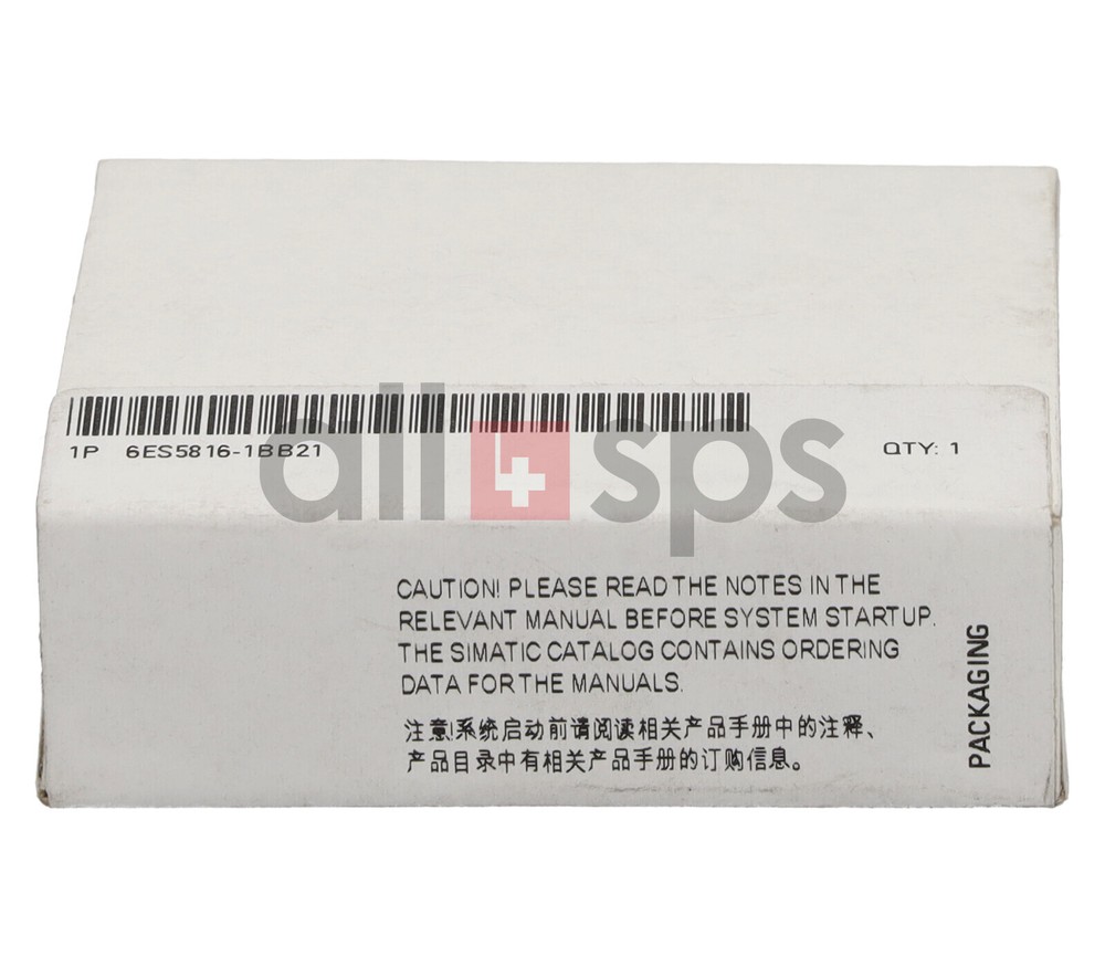 SIMATIC S5 OPERATING SYSTEM MODULE, 6ES5816-1BB21 (NS)