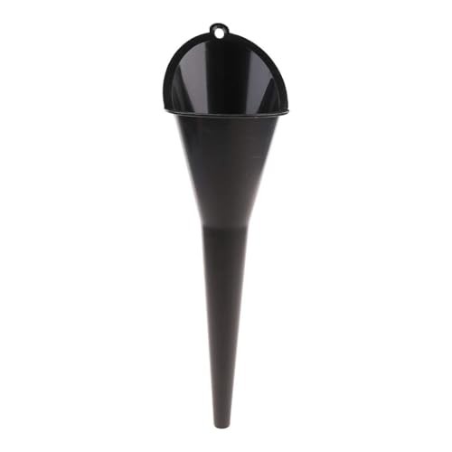 1Pc Black Multi-Function Auto Engine Oil Petrol Change Funnel Long Plastic