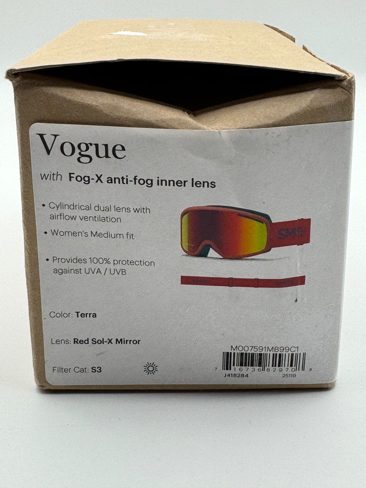 Smith Vogue Terra/Red Sol-X Mirror Size M