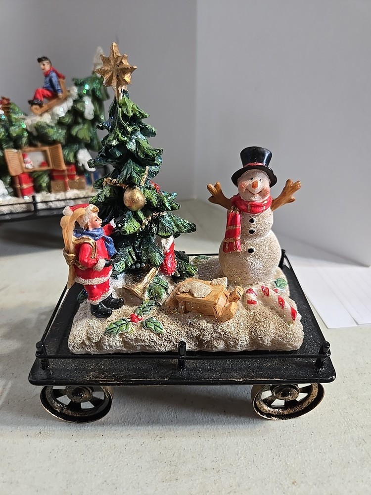 Transpac Holiday Train Set 3 Pc. Set