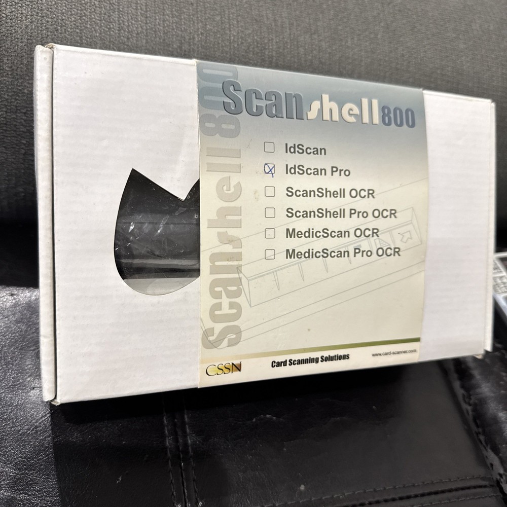 CARD SCANNING SOLUTIONS SCANSHELL 800