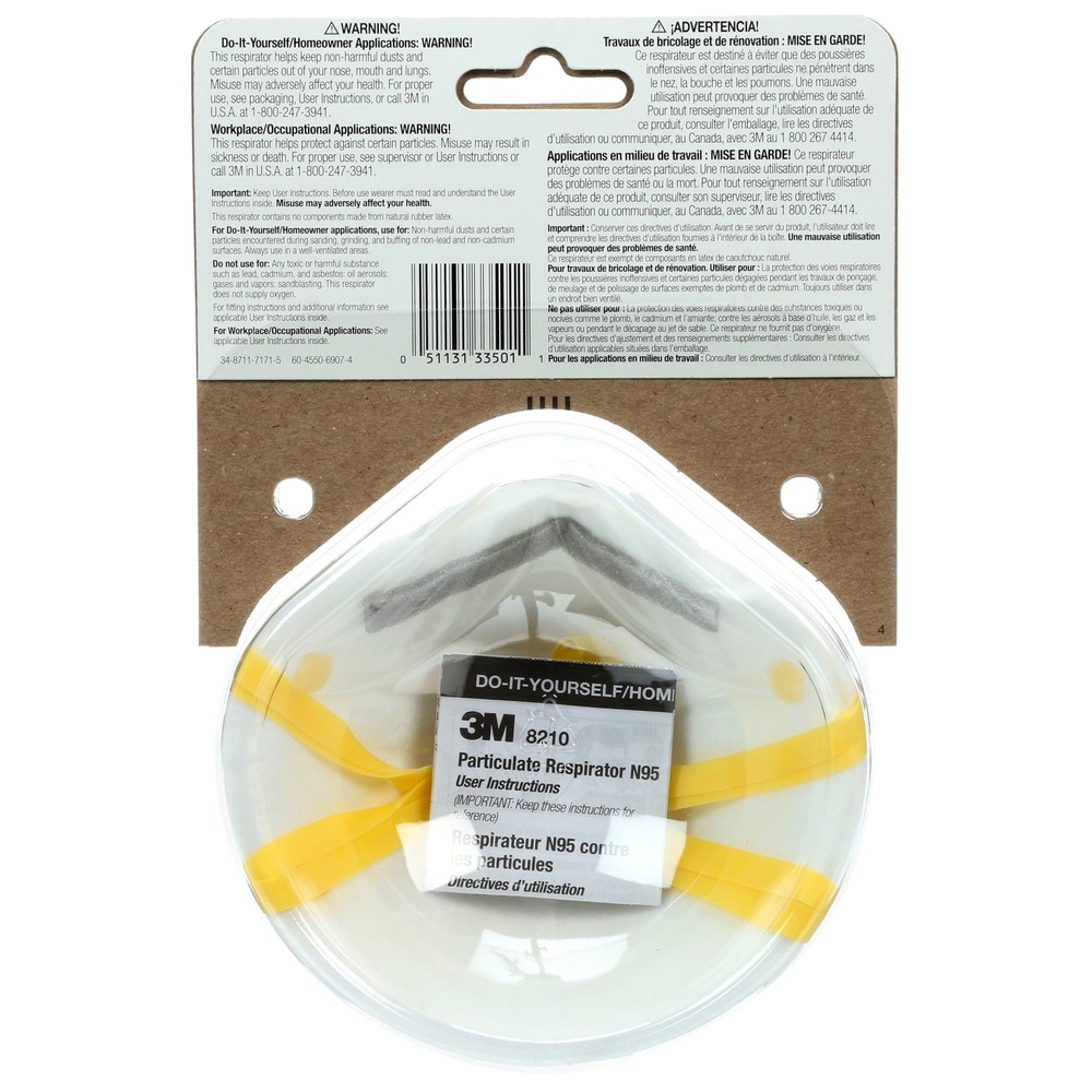 3M Sanding Respirator, 03201, 2 Pack