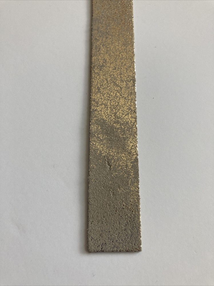 Sand Platinum Crackle 1” Leather Inlay