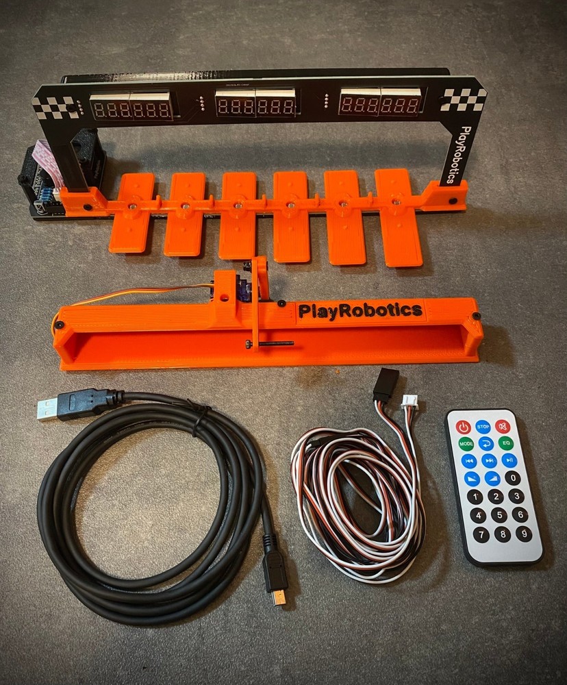Timing system for Hot Wheels Super 6-lane Raceway Timer