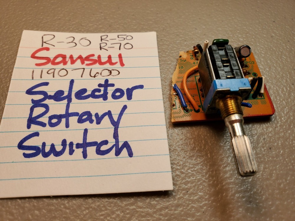 📈SANSUI 11907600 SELECTOR ROTARY SWITCH R-30 STEREO RECEIVER