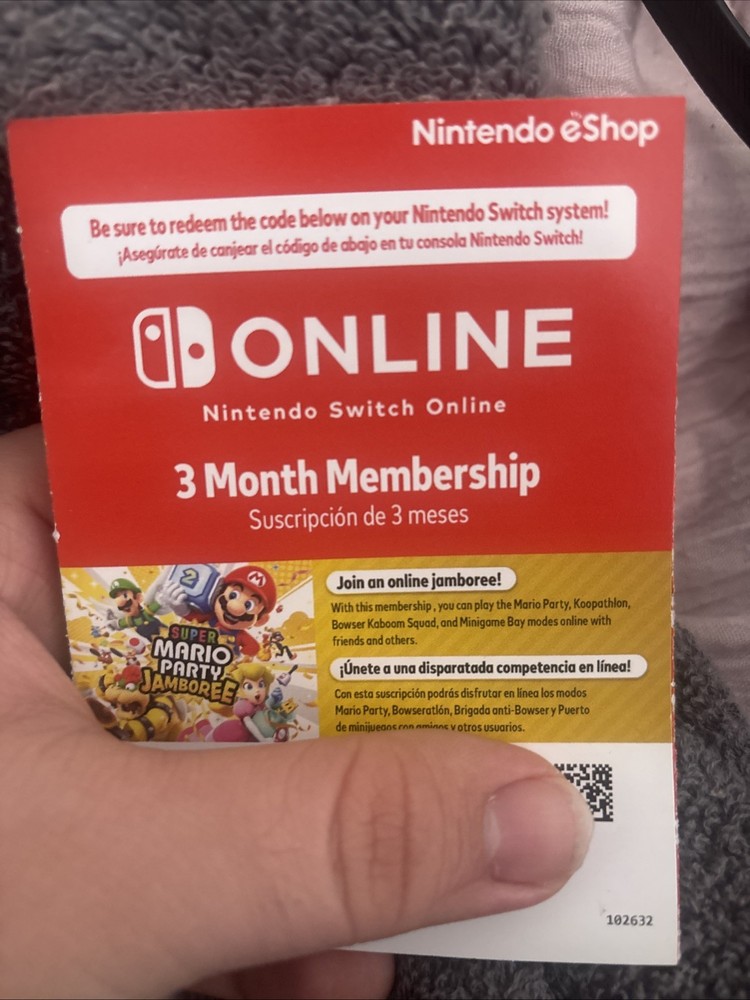 Nintendo Switch Online 3-Month Individual Membership Code