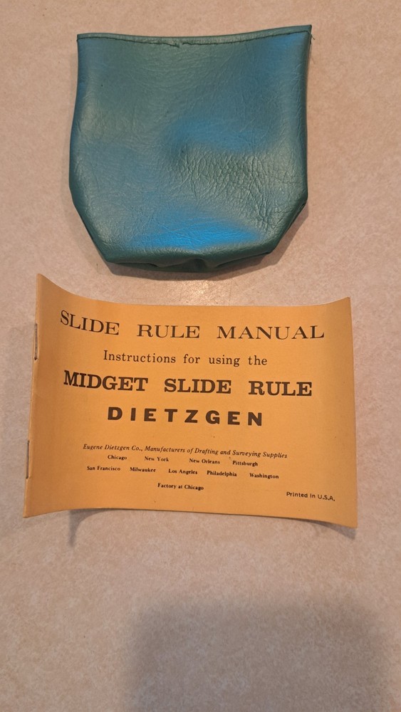 Dietzgen circular slide rule