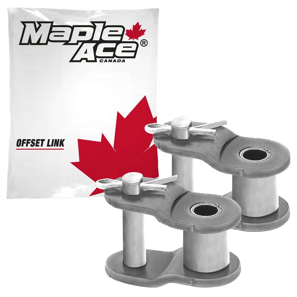 16B Offset Half Link for Roller Chain Single Strand (Qty 2)