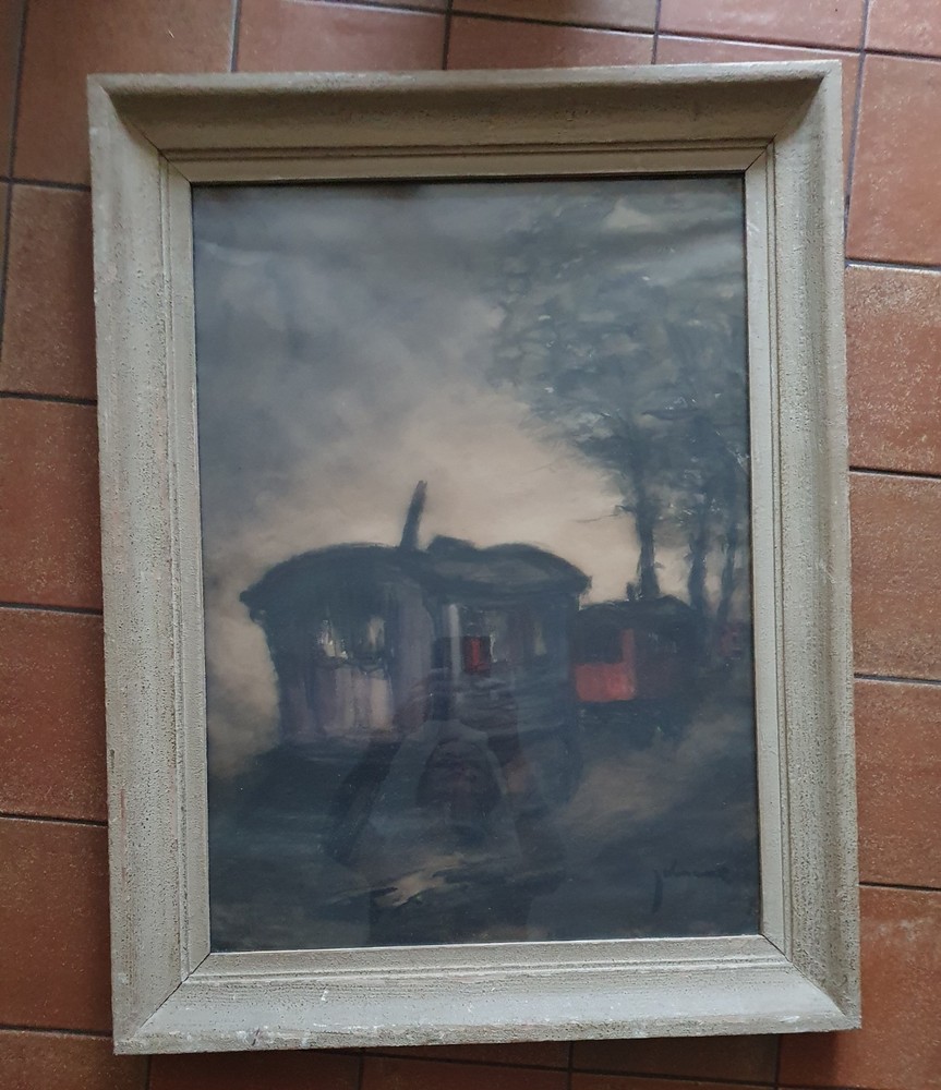 Charcoal drawing by Idzerda (1915-1992)