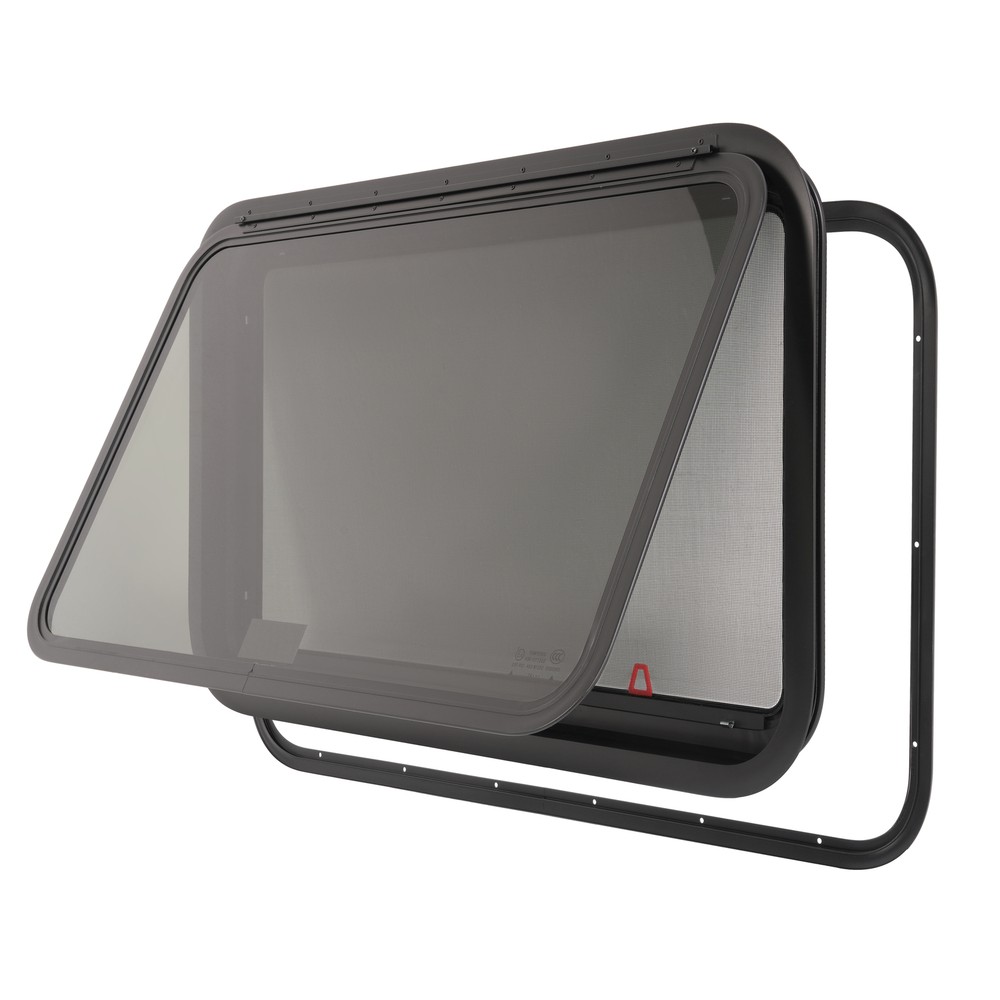 36" W x 22" H RV Exit Window For Camper Emergency Push Out Window Tempered Glass