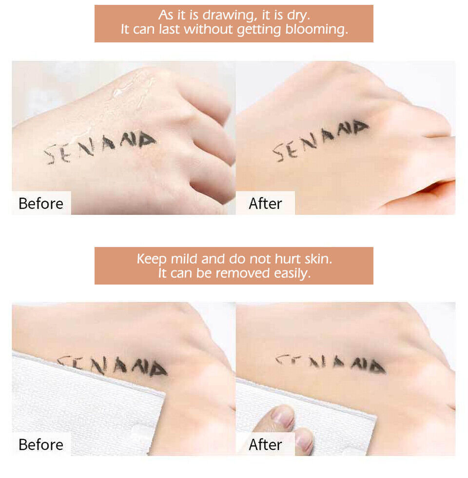 2 pack 4D Starry Sky Eyeliner Waterproof Liquid Black Long Lasting Quick Drying