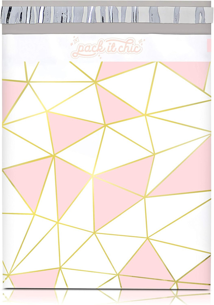 Chic Mosaic Triangle Poly Mailers - 10x13, 100 Pack, Self-Seal Envelopes