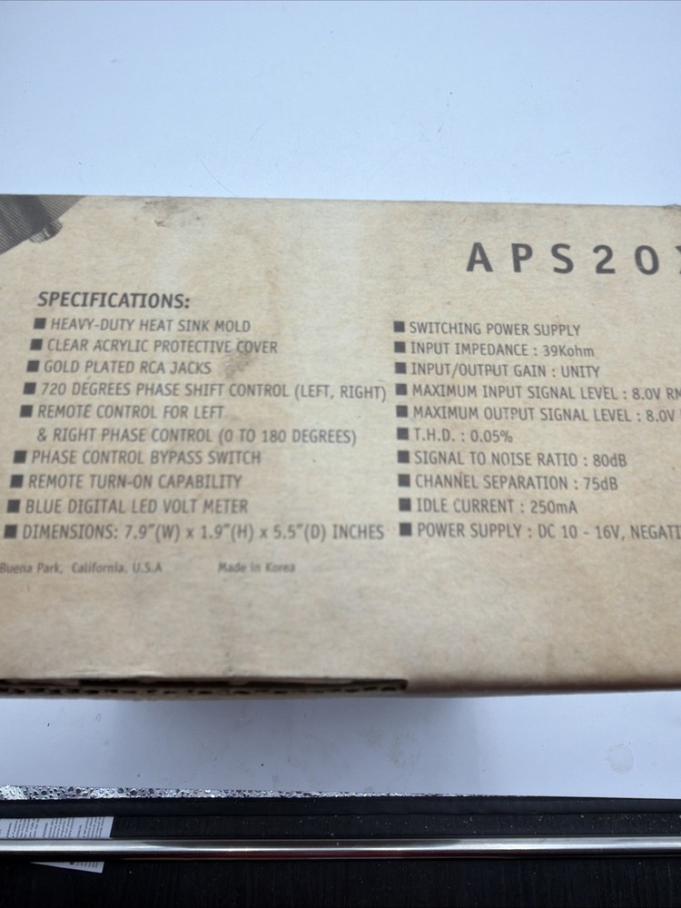 Audiobahn APS20X Phase Shift Control 250mA DC 10-16V