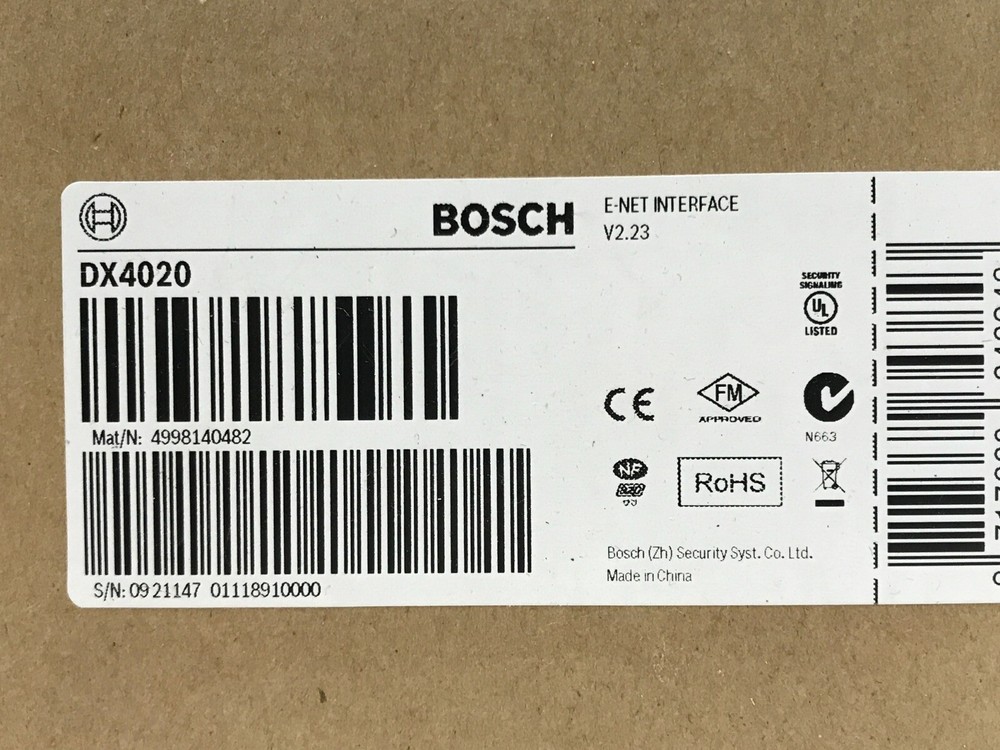 Bosch DX4020 Conettix Ethernet Network Interface Module NIB!