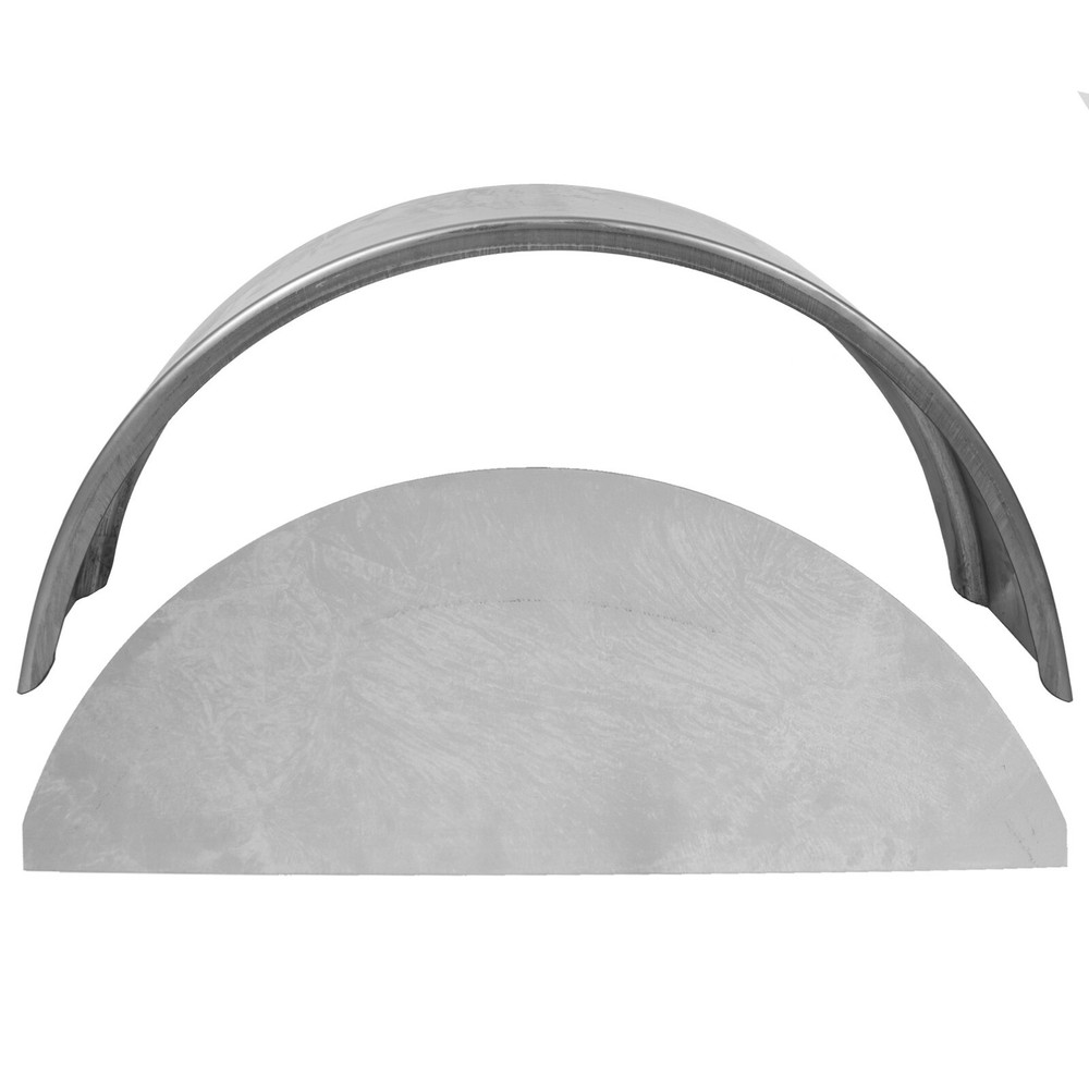 For 14"-16" Wheel NEW Steel Round Single Axle Trailer Fender & Fender back