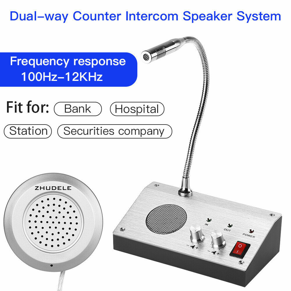 Window Intercom System Speaker Anti-Interference Dual-Way Interphone System