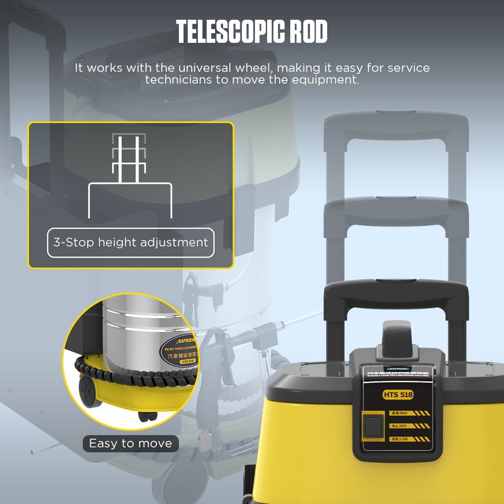 Walnut Sand Blasting Cleaning Machine Engine De-Carbon Intake Pipe Valve Cleaner