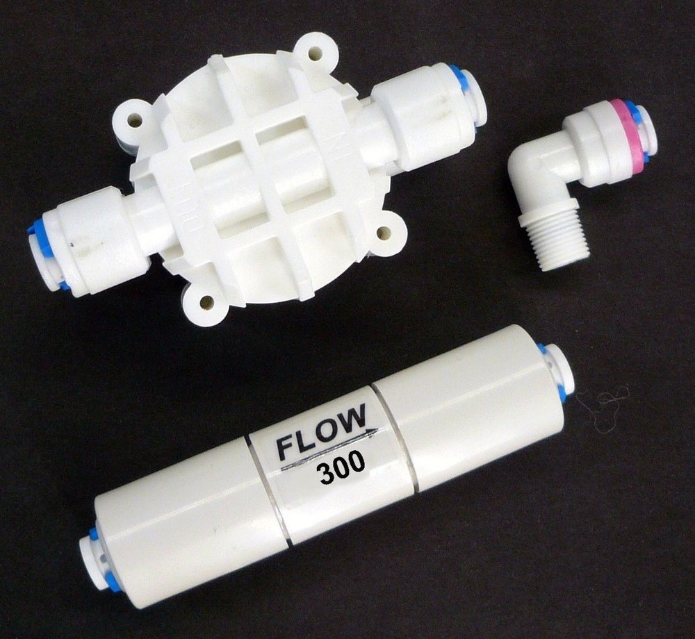RO Check Valve elbow, Flow Restrictor 300 ML & Automatic Shut off valve Special