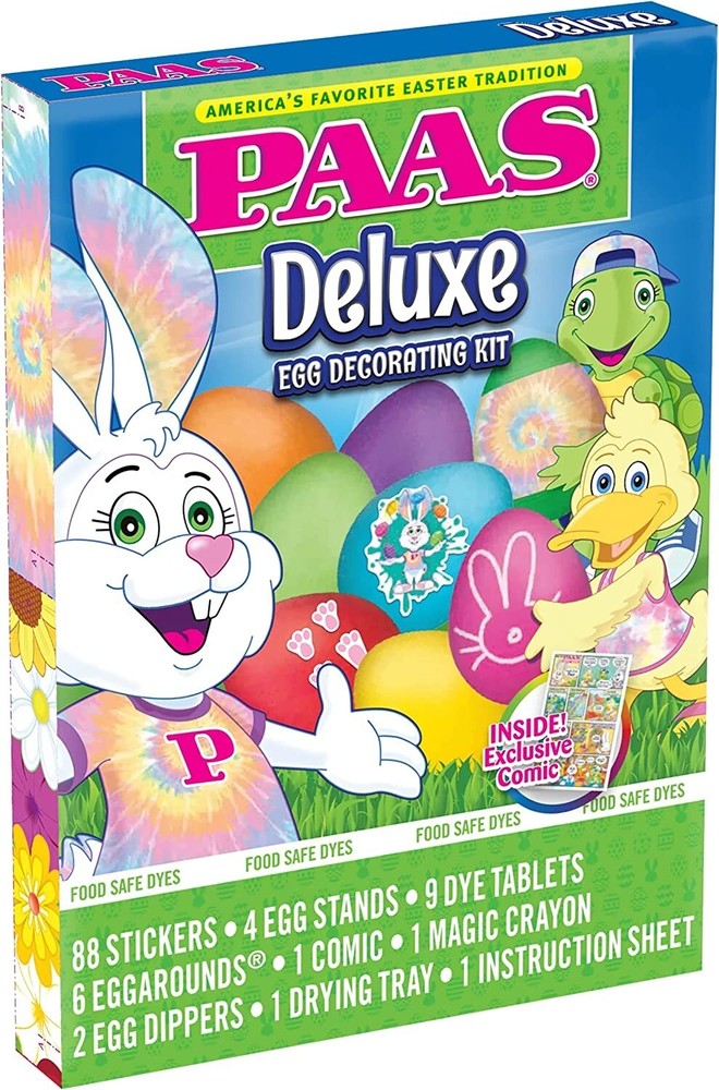 PAAS Deluxe Easter Egg Decorating Kit ~ Holds 12 Eggs At Once
