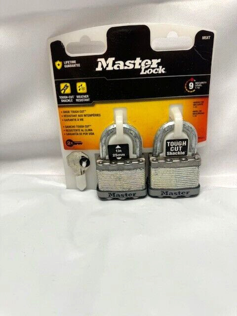 Master Lock M5XTCCSEN Magnum 2-Inch Laminated Padlock, 2-Pack