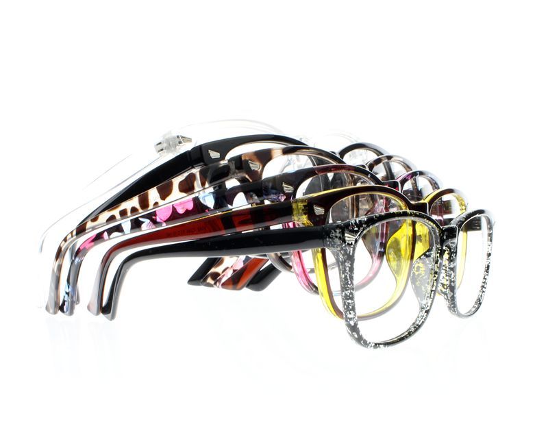 Retro 6 Special Colors Big Square Frame Reading Glasses Acetate Nerd Geek Reader