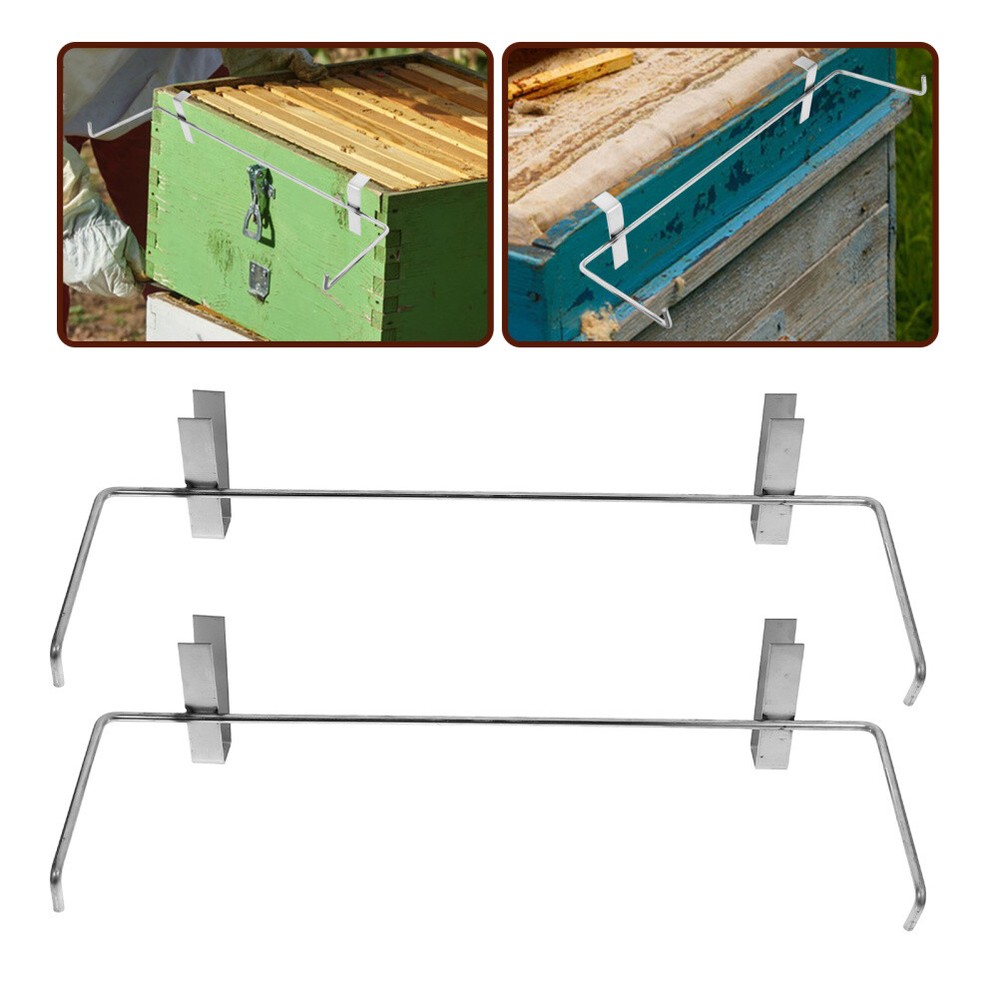 2pcs Beehive Frame Holder Stainless Steel Beekeeping Frame Support Bracket