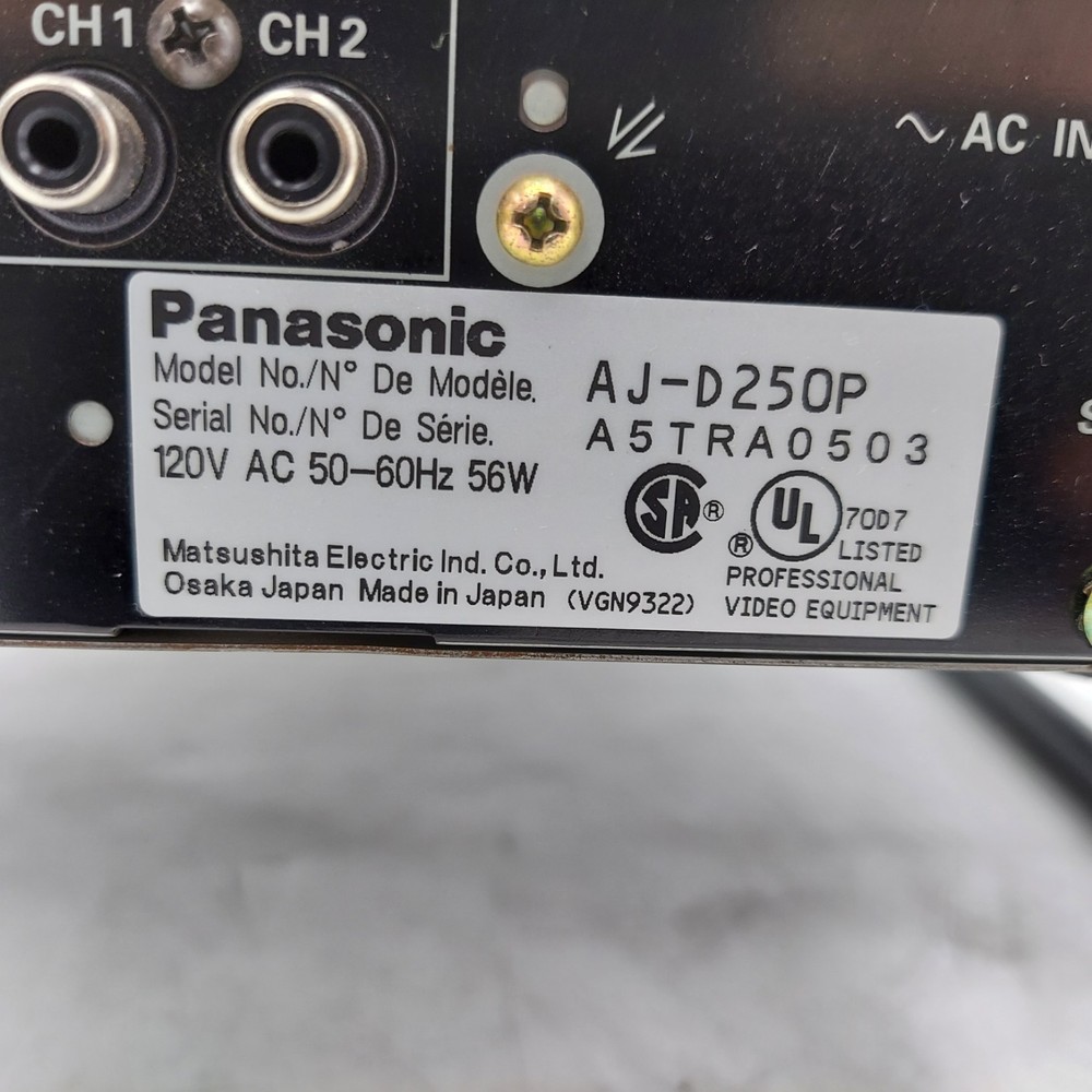 Panasonic AJ-D250P Digital Video Cassette Editor
