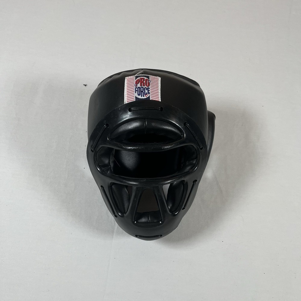 PRO FORCE MIXED MARTIAL ARTS MASK HEADGEAR HOOK & LOOP BACKSTRAP SIZE SMALL
