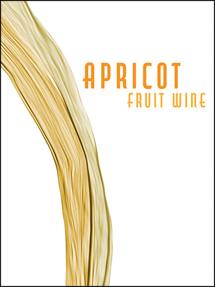 Apricot Fruit wine Labels 30/Pack Fruit Labels Collection