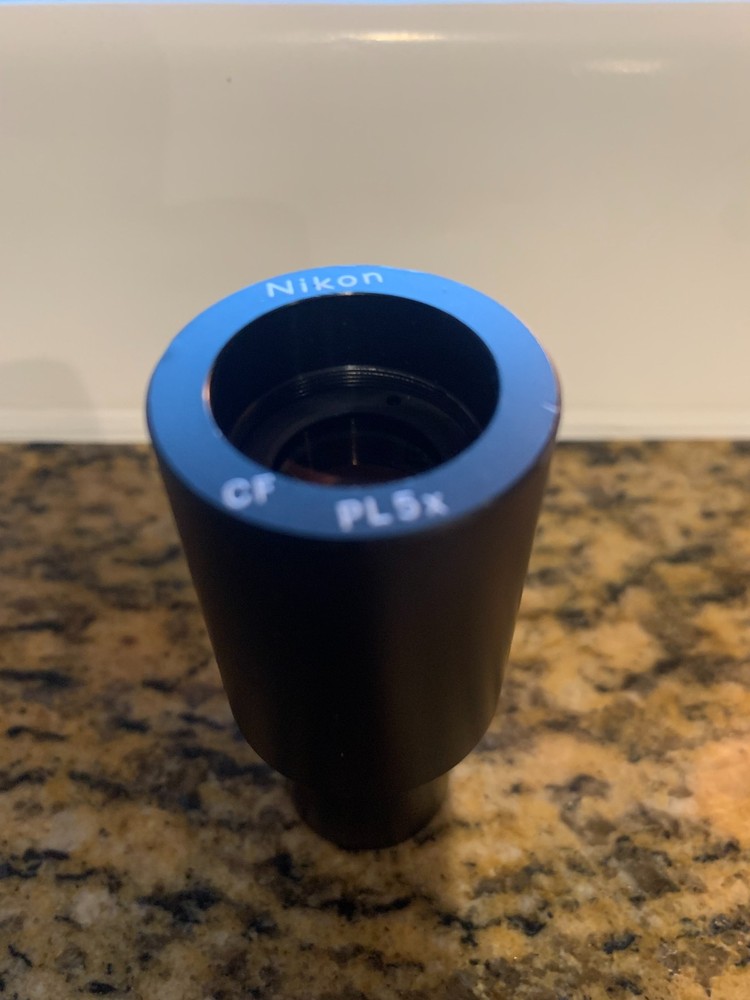 NIKON MICROSCOPE PART CF PL 5X  EYEPIECE OPTICS