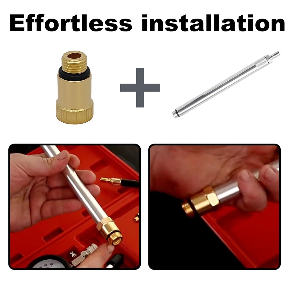 14mm Engine Tester Adapter Spark Plug Adapter Corrosion Proof Compression Too...