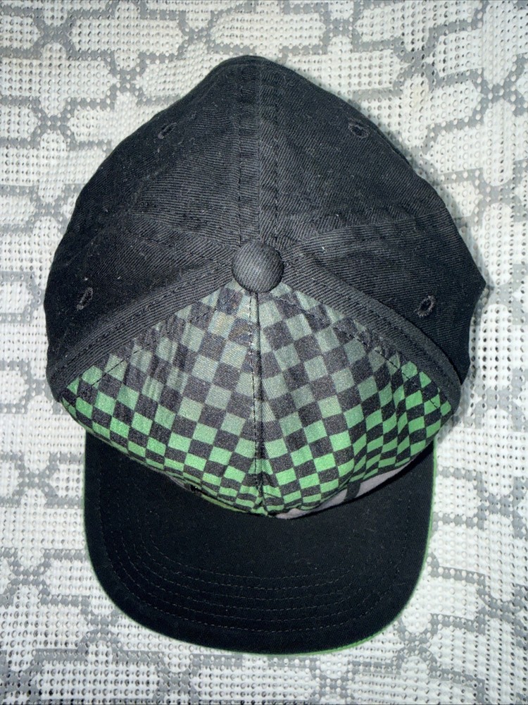 Minecraft Creeper Youth Hat Adjustable Snapback Black