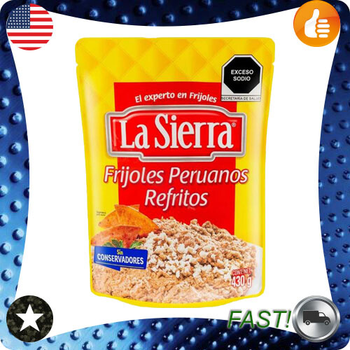 1 Pack Peruvian beans La Sierra refried 430g