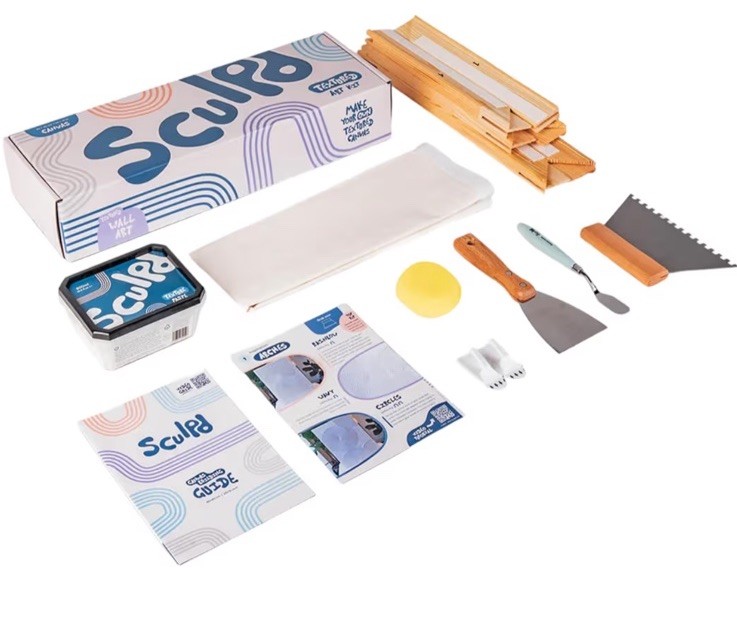 Sculpd Pottery Kit  Starter Kit, Textured Art Kit Canvas