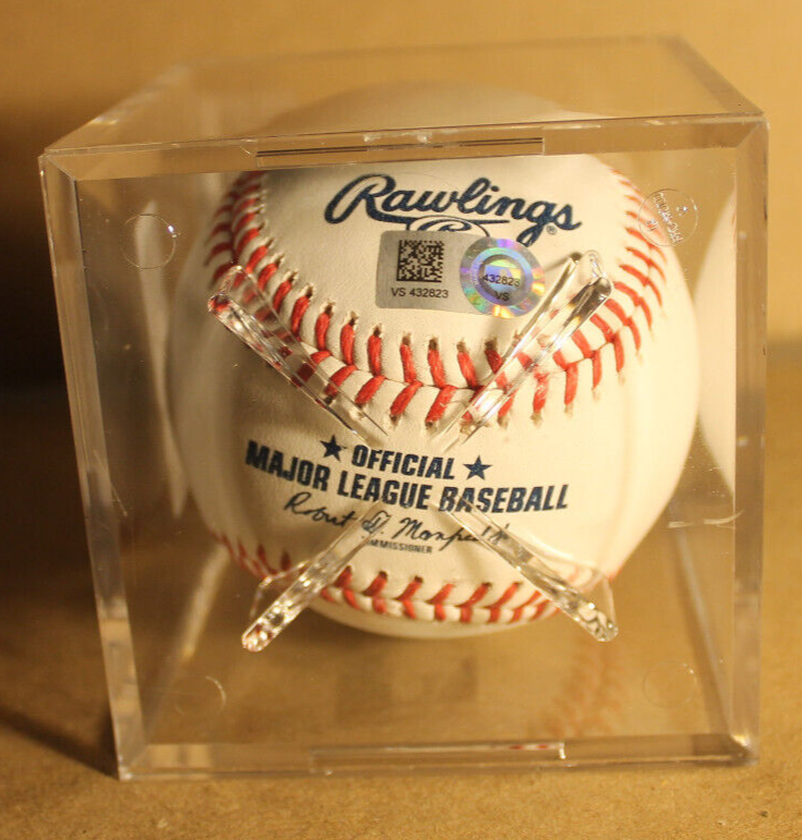 RYAN THOMPSON 2020--PRES TAMPA BAY RAYS SIGNED BASEBALL MLB AUTHENTIC