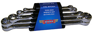 5 Piece E Torx Set E6   E24  VIM  WTC624