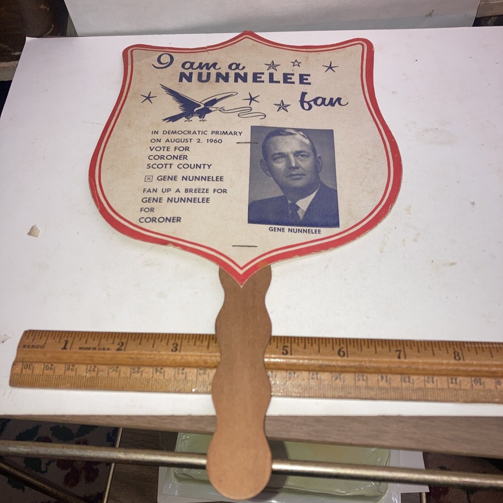 Nunnelee for Coroner handheld advertising fan