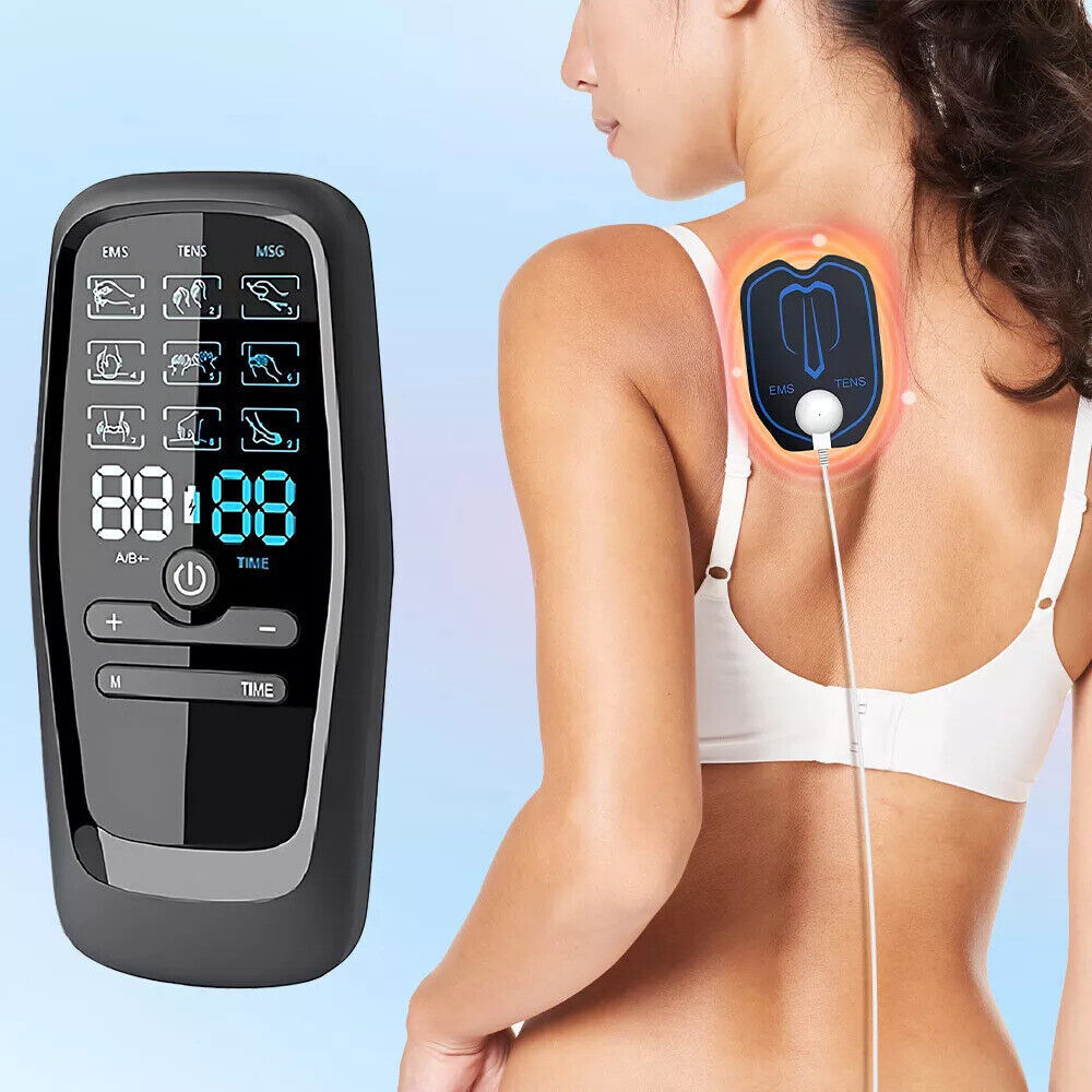 Tens Unit Machine Muscle Stimulator Electrotherapy Device Rechargeable USA