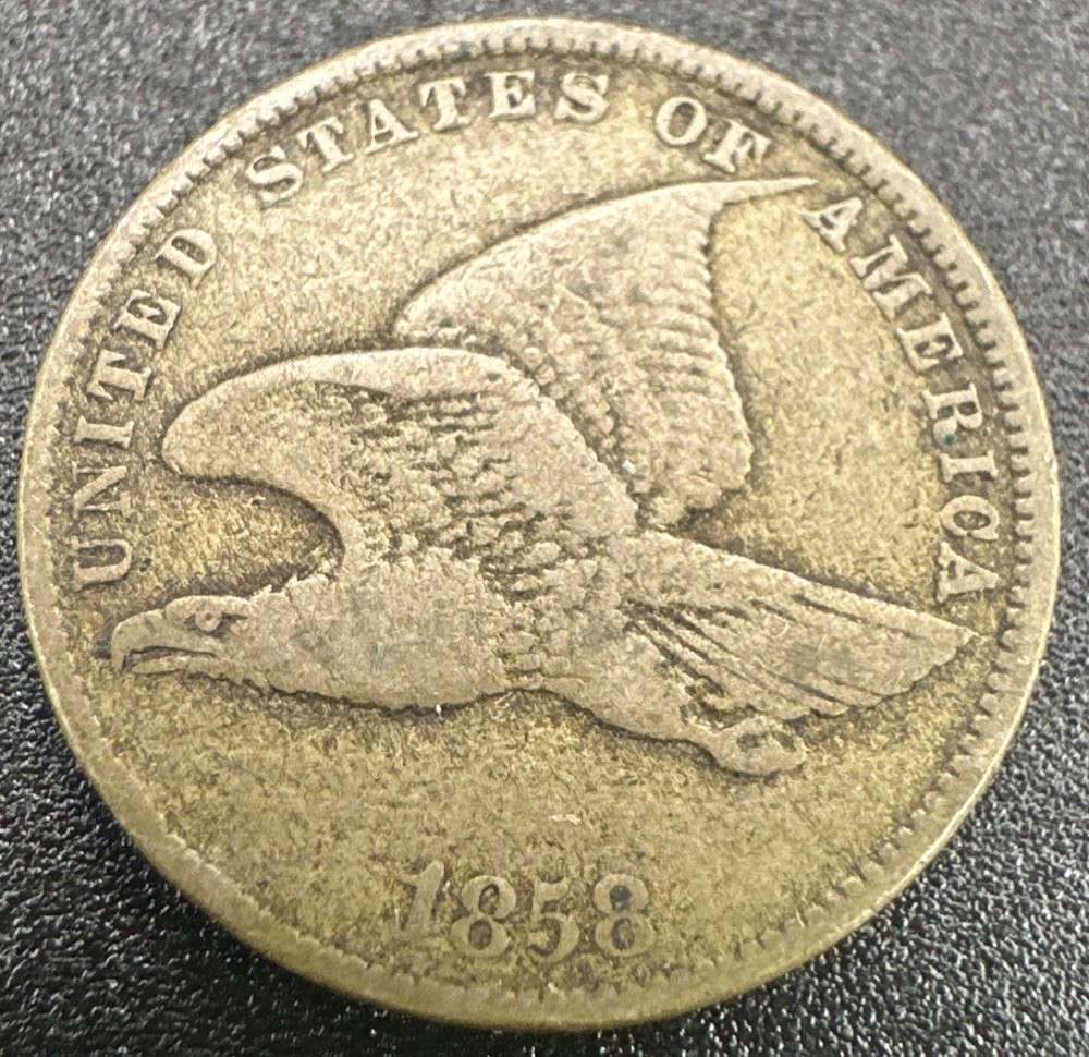 1858 Flying Eagle Cent Small Letters Fine