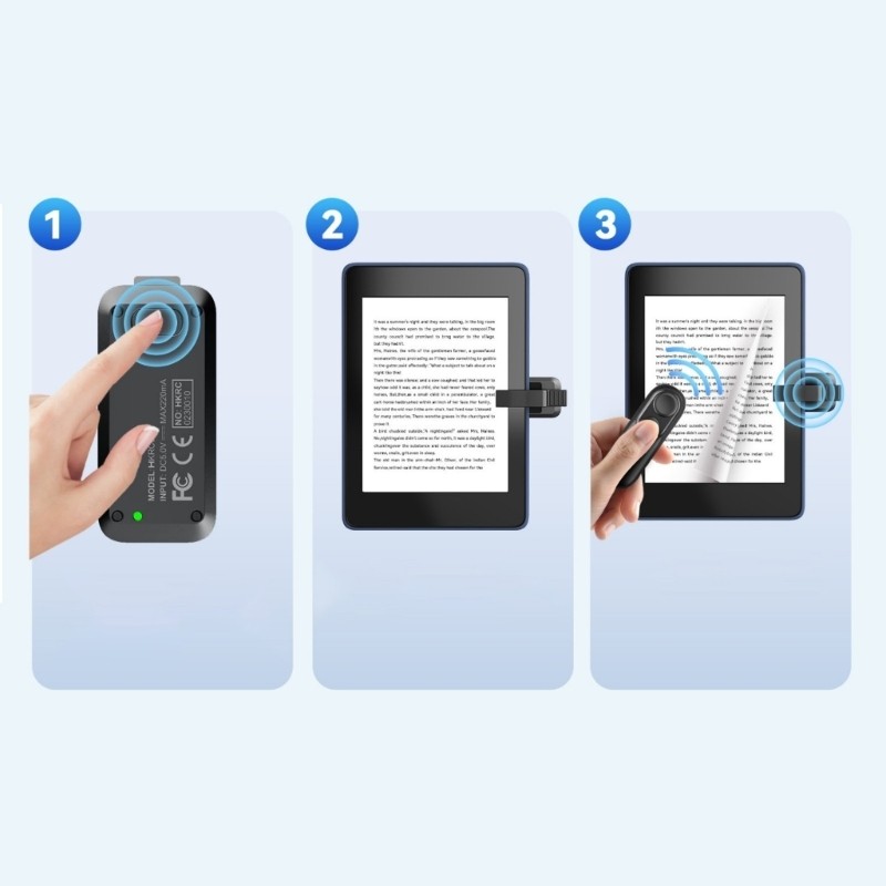 Ergonomic Clickers Control with Strap Remote Control Page Turner